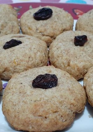 Una foto de Cookies integrales de banana y avena, sin azúcar
