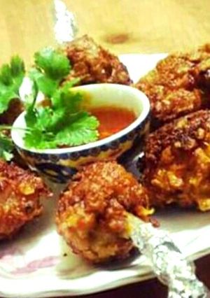 A picture of #nonvegcurries..#chicken lollypop.