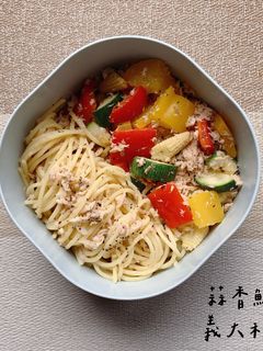 蒜香鮪魚義大利麵 的食譜成品照片