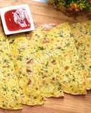 Egg Paratha With Liquid Dough