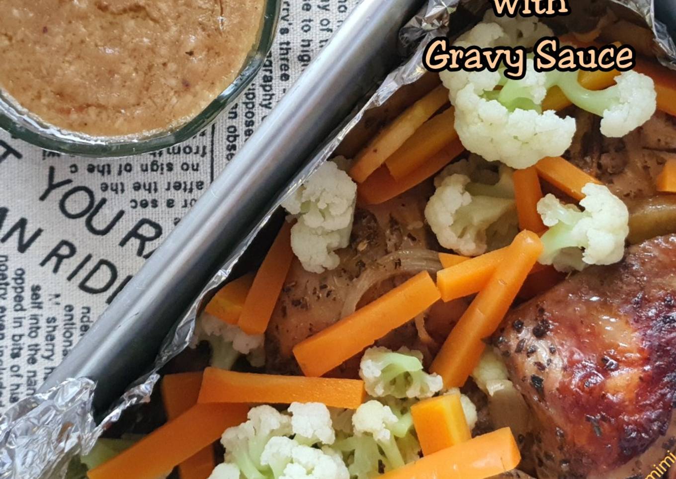 Roasted Chicken with Gravy Sauce