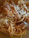 Fideos (Spaghetti) con pollo