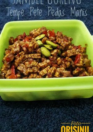 Foto resep Sambel Goreng Tempe Pete Pedas Manis