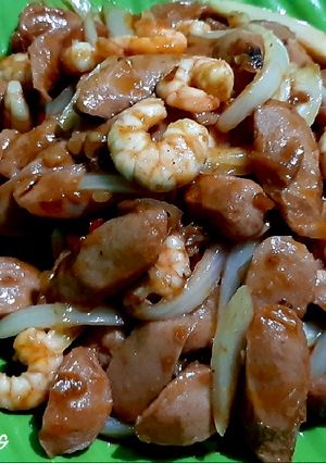 Foto resep Udang sosis saos