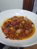 Lentils with Asturian Compango