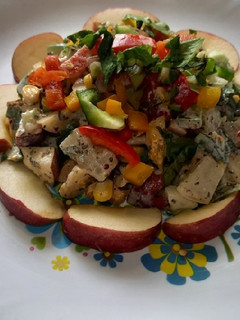 A picture of Russian salad.