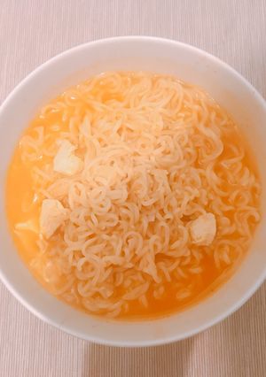 A picture of Chicken Noodle Soup : For a rainy day.