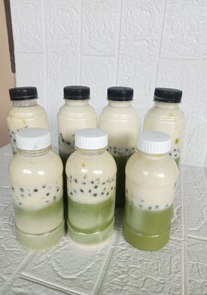 Foto resep Creamy Matcha Sago Puding Sedot