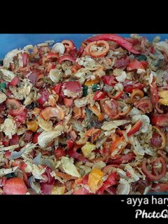 Foto resep Tumis kulit melinjo, udang rebon