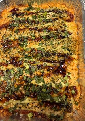 Hình của món Salmon cuộn rong biển.