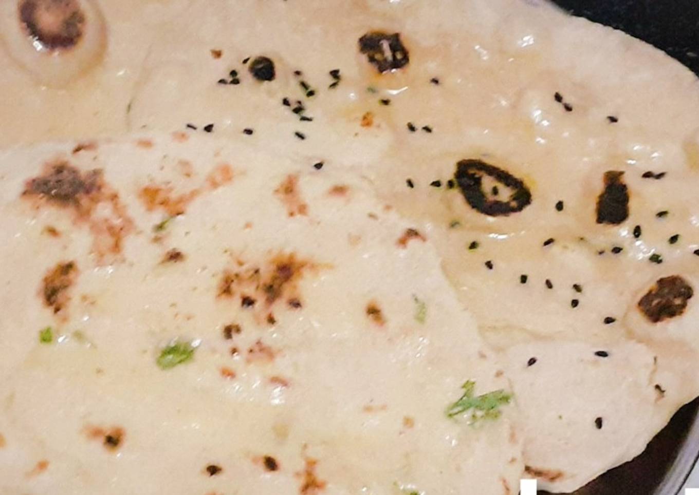 Wheat naan in tawa without yeast and tandoor