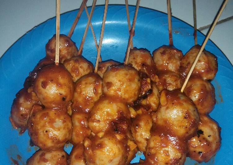 Bakso bakar pedas bbq