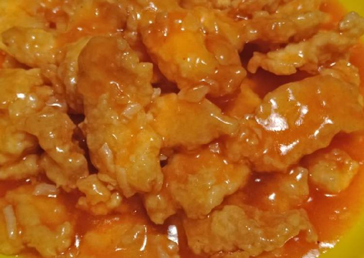 Langkah Mudah Menyiapkan Ayam krispy saus asam manis simple Yang Bikin Ngiler