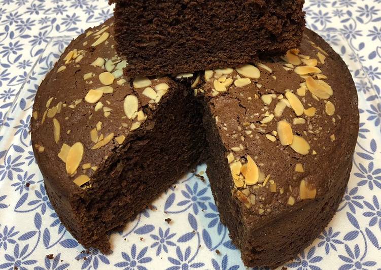 Bizcocho de chocolate con bebida vegetal en Thermomix