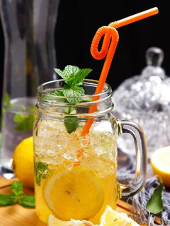 A picture of Lemon juice (Fresh morning drink).