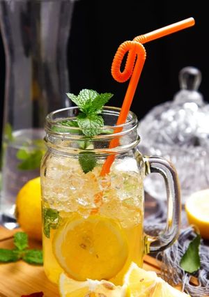 A picture of Lemon juice (Fresh morning drink).