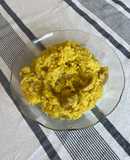 Risotto de arroz con champiñones