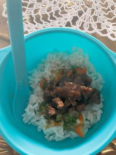 Foto resep Mpasi nasi bistik sapi tumis sayur