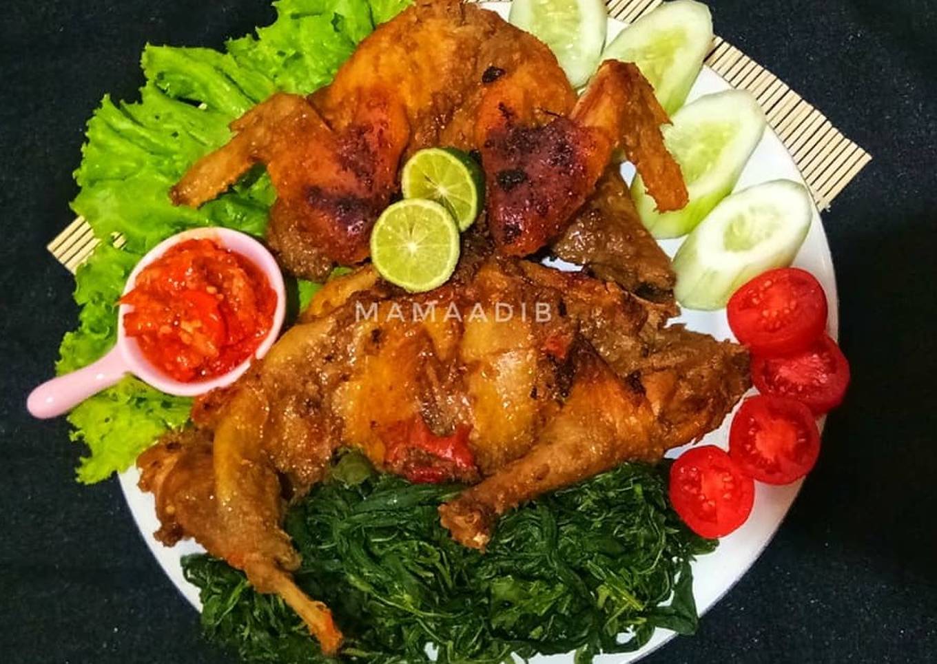 Ayam bakar teflon bumbu rujak