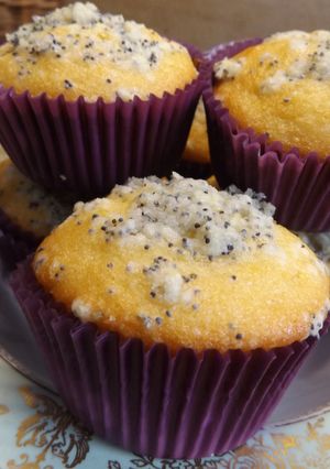 Foto principal de Muffins con crocante de limón y semillas de amapola