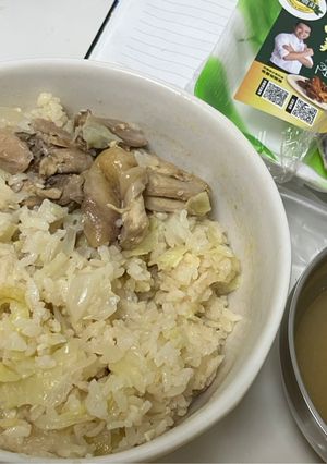 半燜半蒸海南雞菜飯—配雞湯 的食譜成品照片
