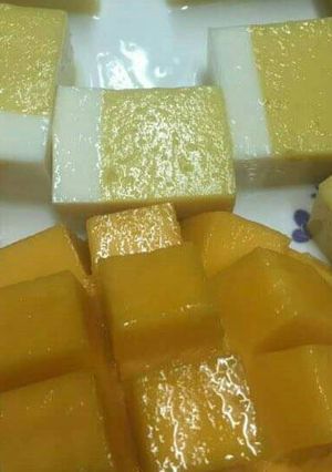 Hình của món Rau câu xoài sữa chua (thạch xoài sữa chua).