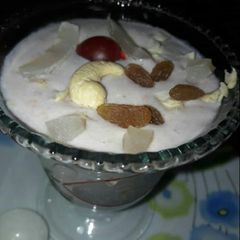 A picture of Coconut dry fruits smoothie.