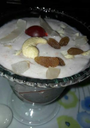 A picture of Coconut dry fruits smoothie.