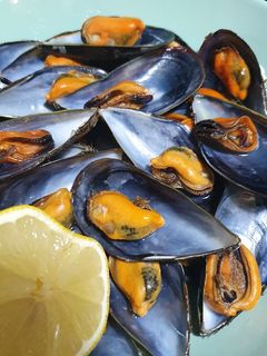 Una foto de Mejillones al vapor