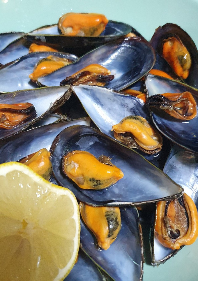 Una foto de Mejillones al vapor