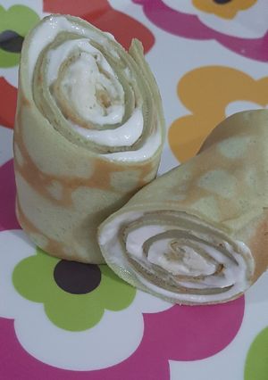Foto resep Matcha Crepe gulung