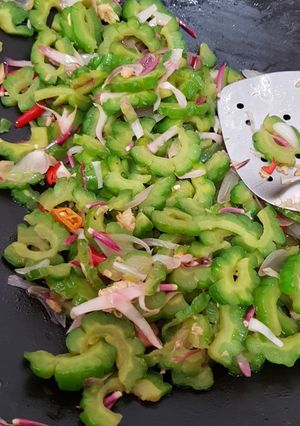 Foto resep Pare tumis kecombrang