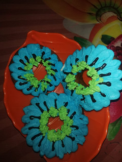 A picture of Flower doughnuts.