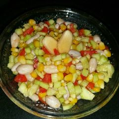 A picture of Ginger peanut salad.