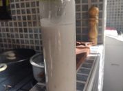 Una foto de receta tapioca con leche de coco