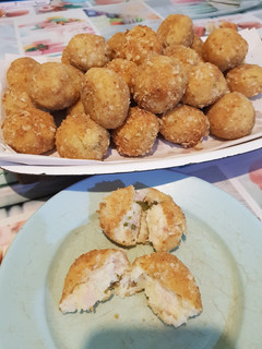 Una foto de Croquetas de Coliflor y Jamón con Maicena