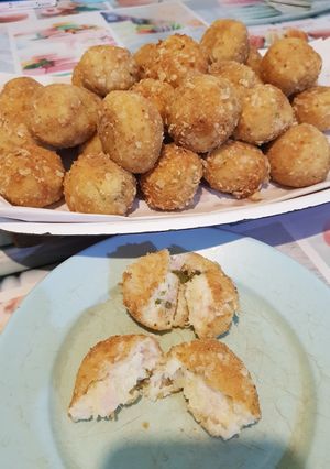 Una foto de Croquetas de Coliflor y Jamón con Maicena
