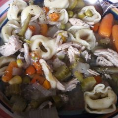 Crock pot chicken soup A picture of Crock pot chicken soup.