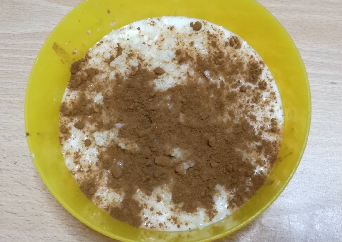 Arroz con leche de cabra y miel (panificadora Lidl)
