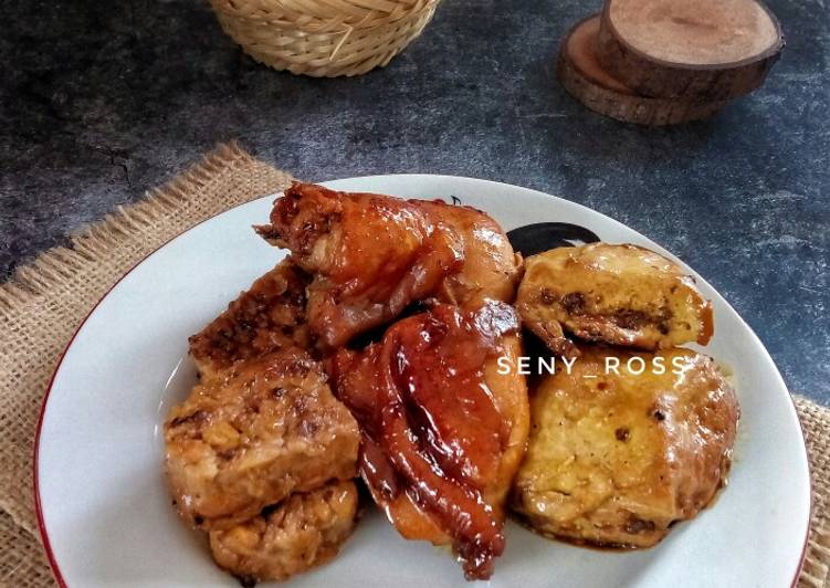 Baceman ayam tahu tempe