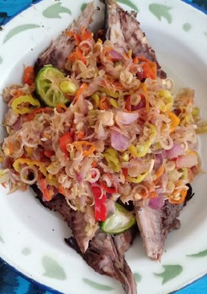 Foto resep Ikan bakar sambal matah