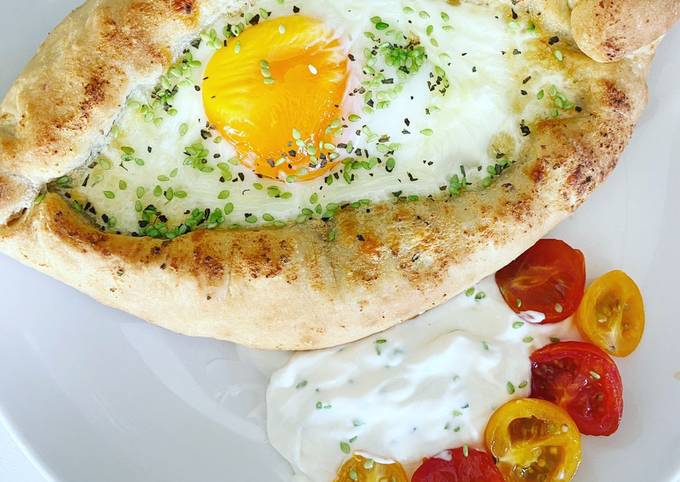 Khachapuri con huevo Receta de Eddy Rocha- Cookpad