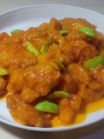 Easy Way Prepare Ayam Krispi Sambal Kentang dan Petai the Delicious You can take Joss in your mouth