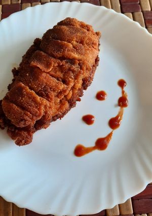 A picture of Chicken Hasselback.