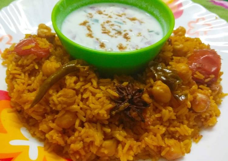 Recipe of Any-night-of-the-week Kabuli Chana Pulao