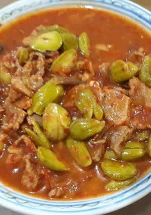 Foto resep Petai daging pedas manis
