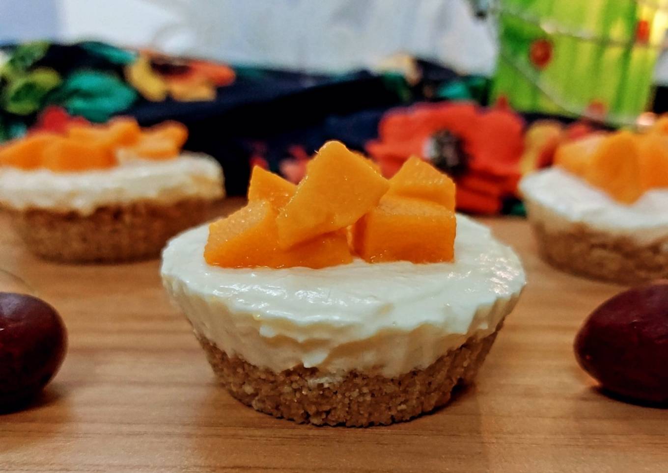 Mango cheesecake cup