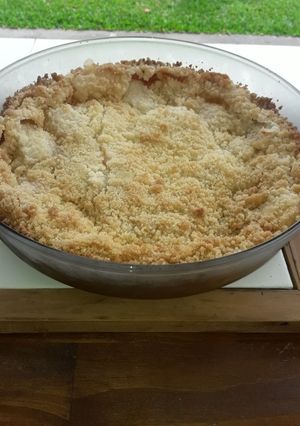 Una foto de Apple crumble