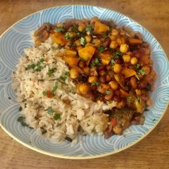 A picture of Sweet potato curry.