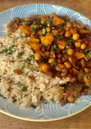 A picture of Sweet potato curry.